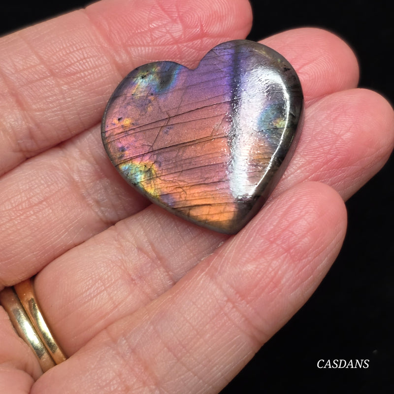 Labradorite Heart Cabochon