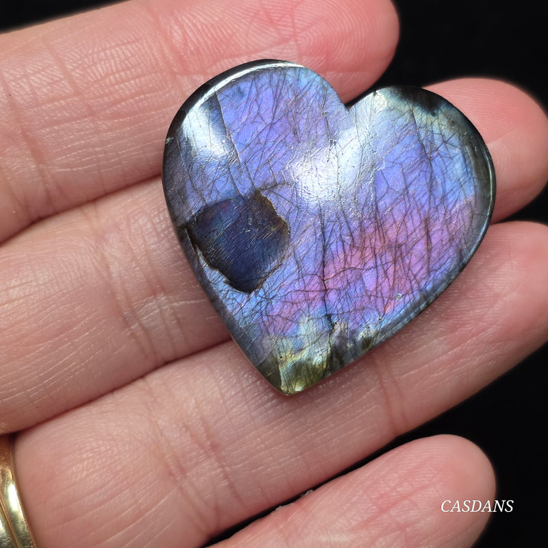 Labradorite Heart Cabochon