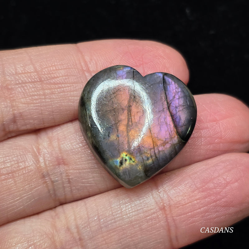 Labradorite Heart Cabochon