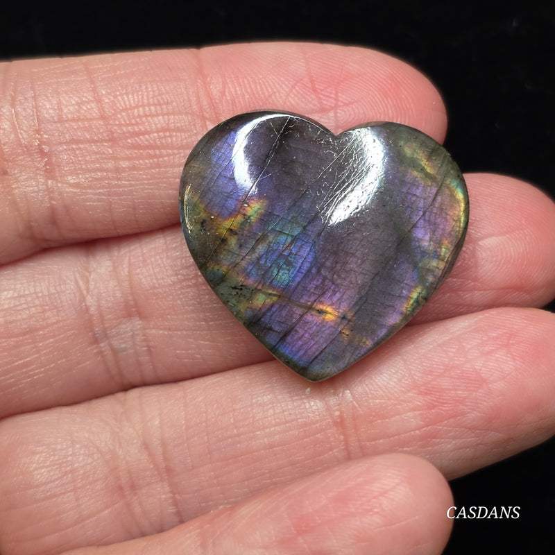 Labradorite Heart Cabochon