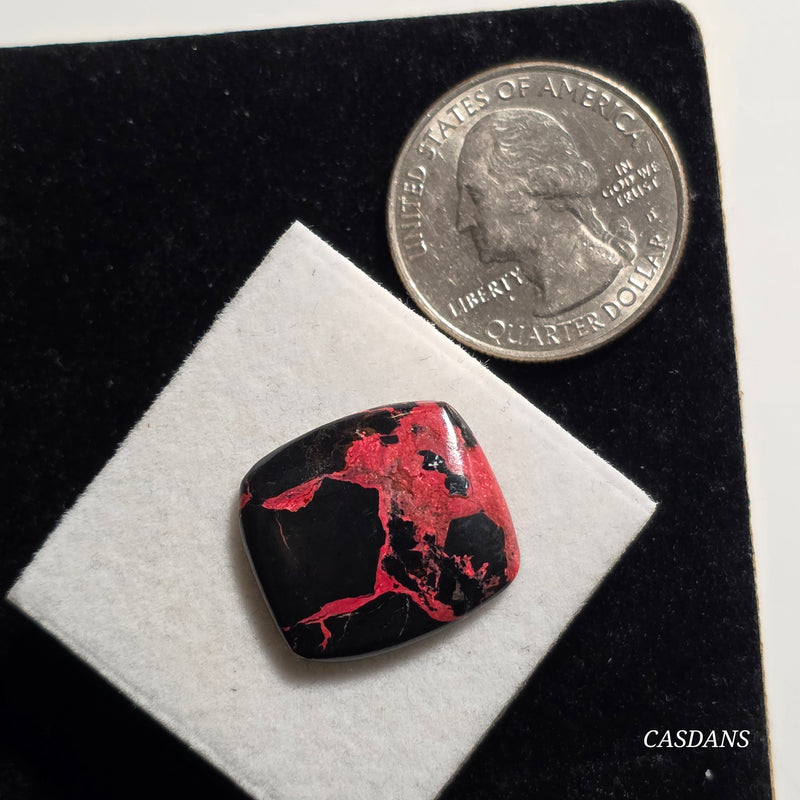 Scarlet Shadow Composite Cabochon