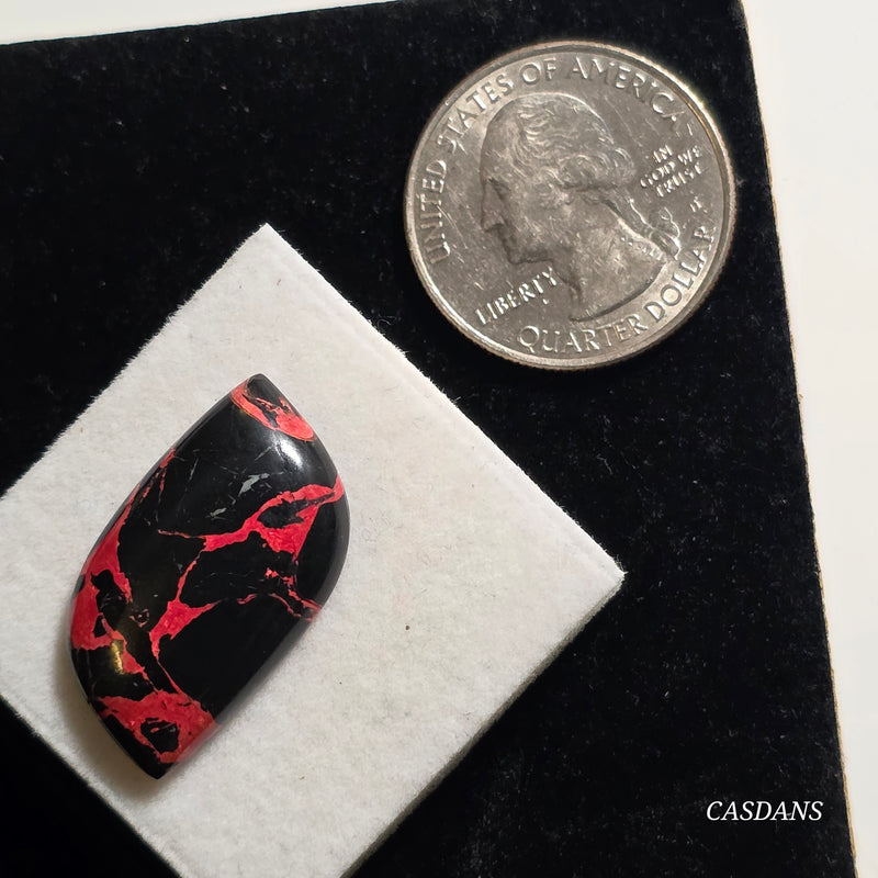 Scarlet Shadow Composite Cabochon