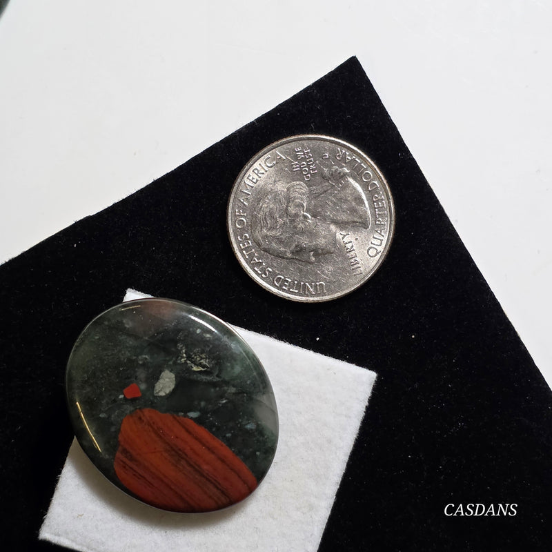 African Bloodstone Cabochon
