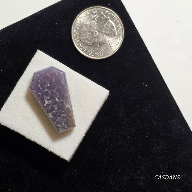 Grape Agate Coffin Cabochon