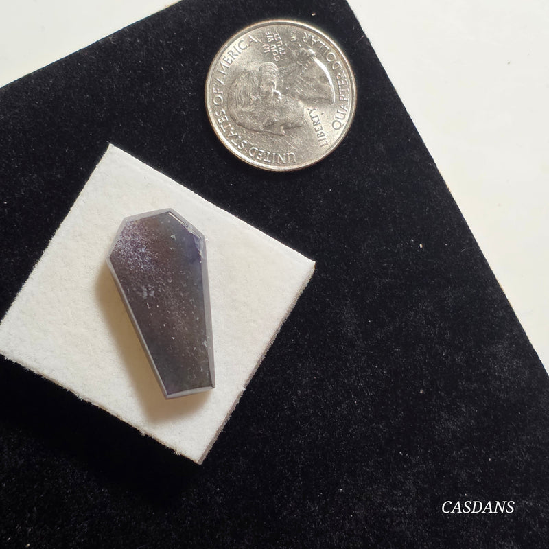 Grape Agate Coffin Cabochon