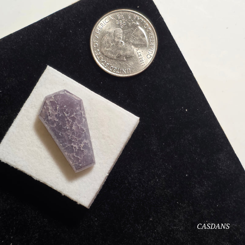 Grape Agate Coffin Cabochon