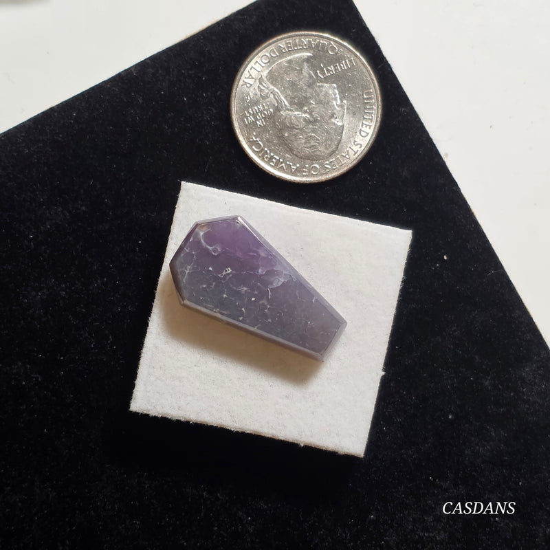 Grape Agate Coffin Cabochon