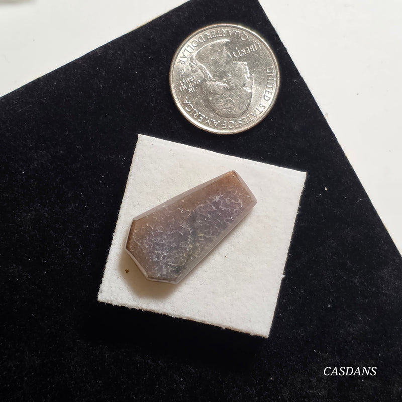 Grape Agate Coffin Cabochon