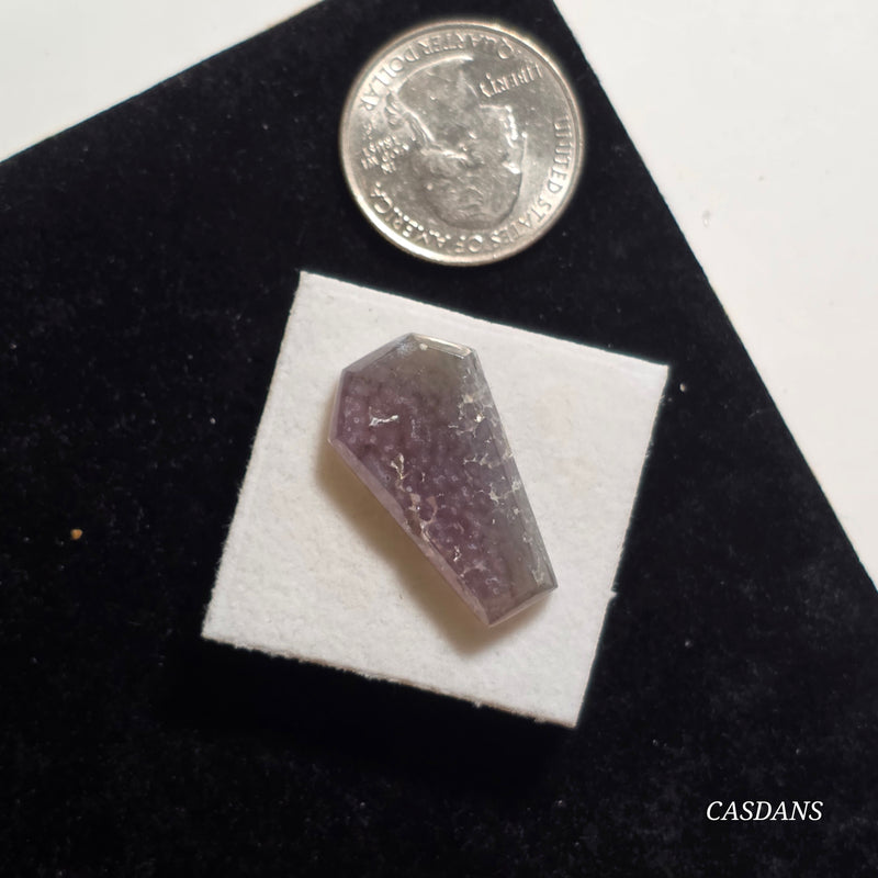 Grape Agate Coffin Cabochon