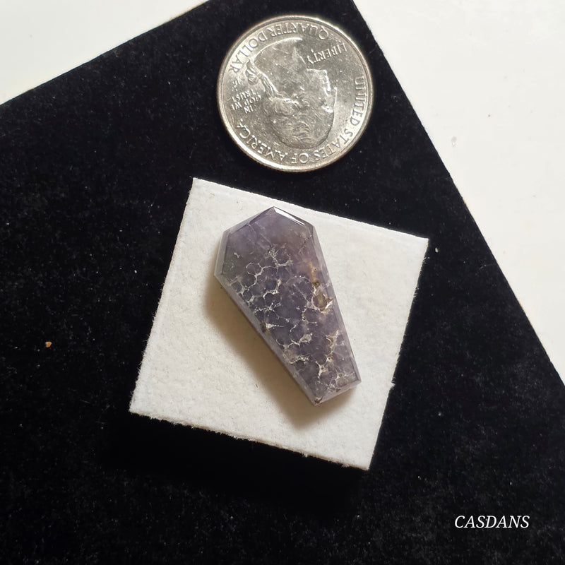 Grape Agate Coffin Cabochon