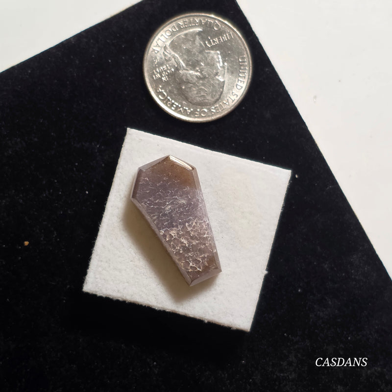Grape Agate Coffin Cabochon