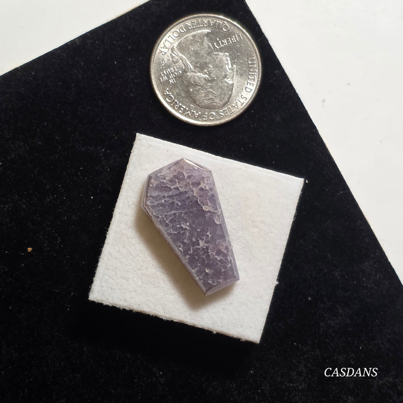 Grape Agate Coffin Cabochon
