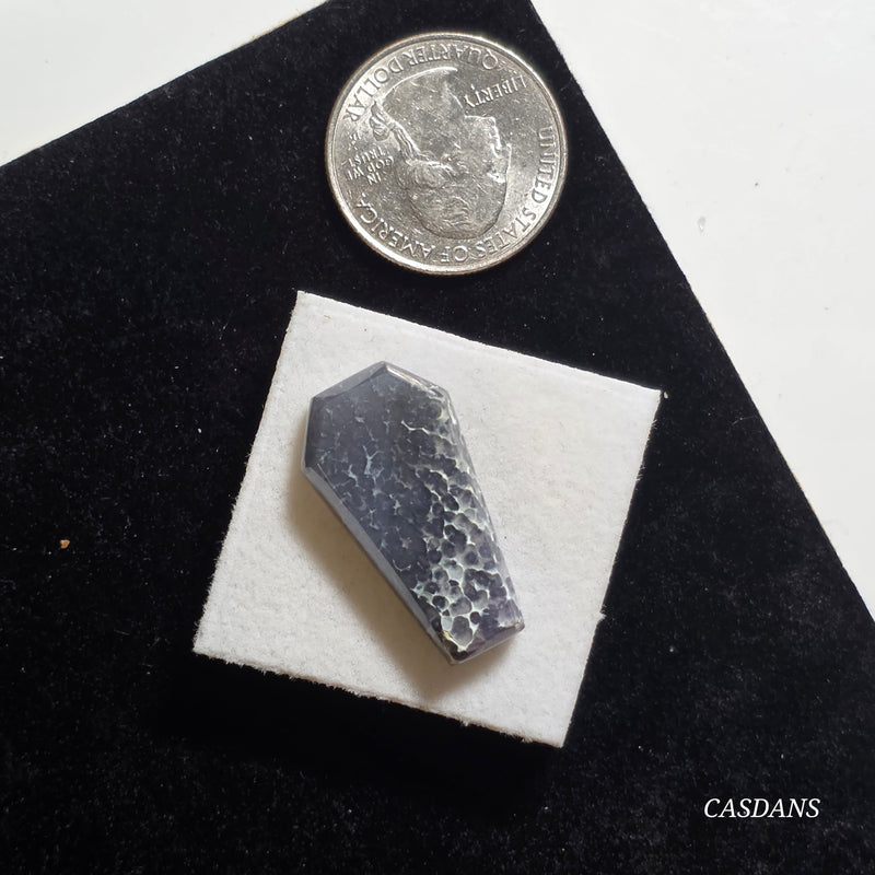 Grape Agate Coffin Cabochon