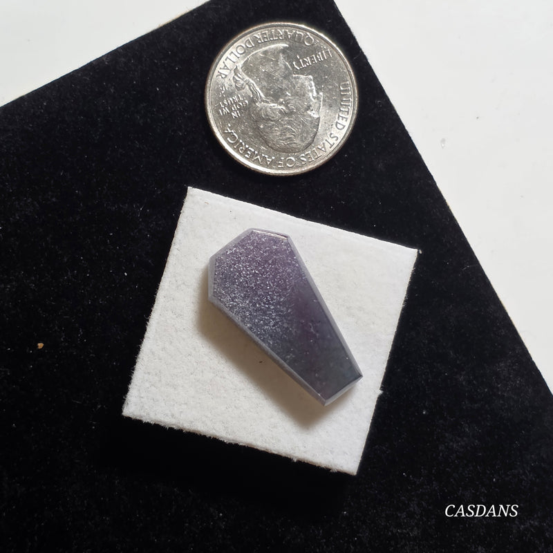 Grape Agate Coffin Cabochon