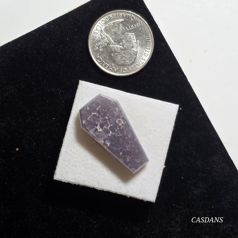 Grape Agate Coffin Cabochon