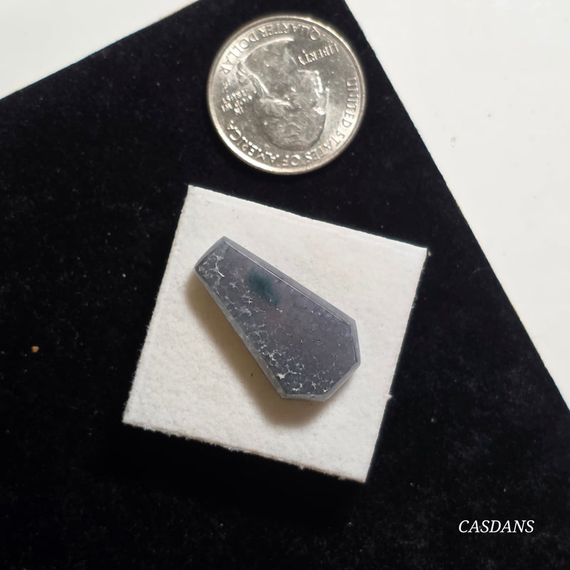 Grape Agate Coffin Cabochon