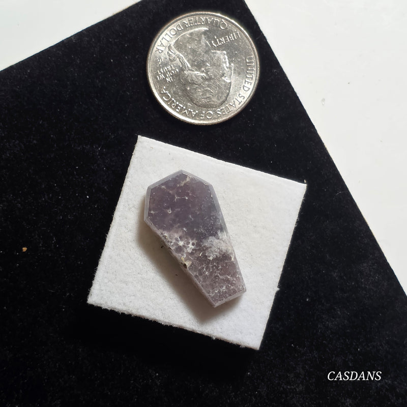 Grape Agate Coffin Cabochon