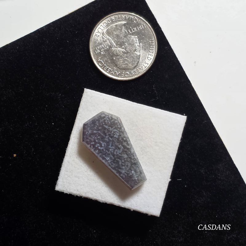 Grape Agate Coffin Cabochon