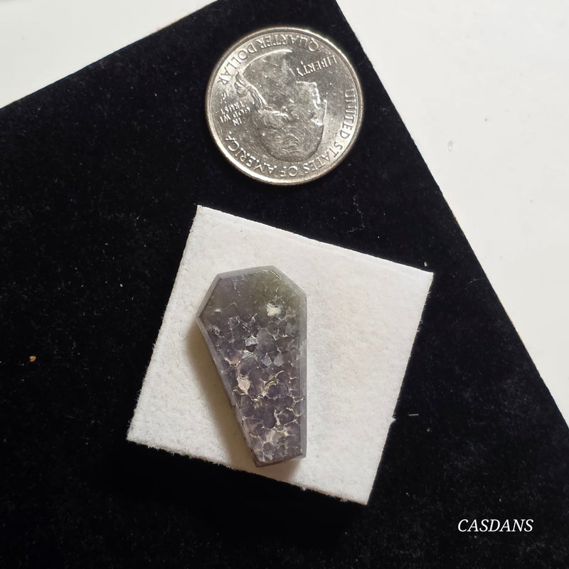 Grape Agate Coffin Cabochon