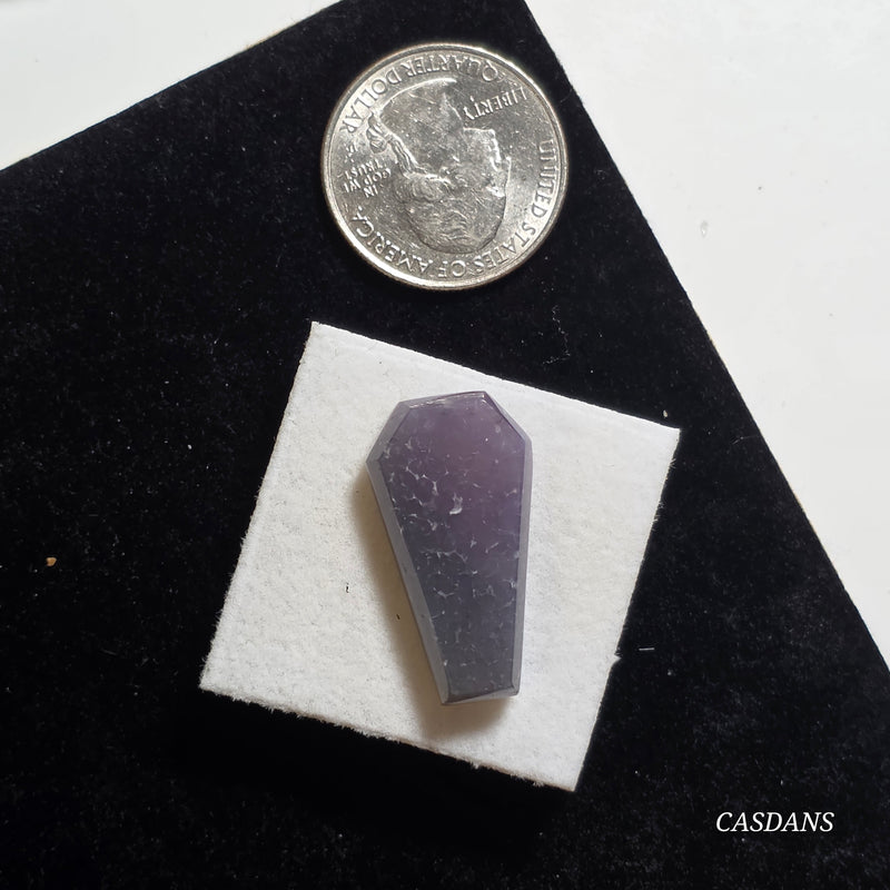Grape Agate Coffin Cabochon
