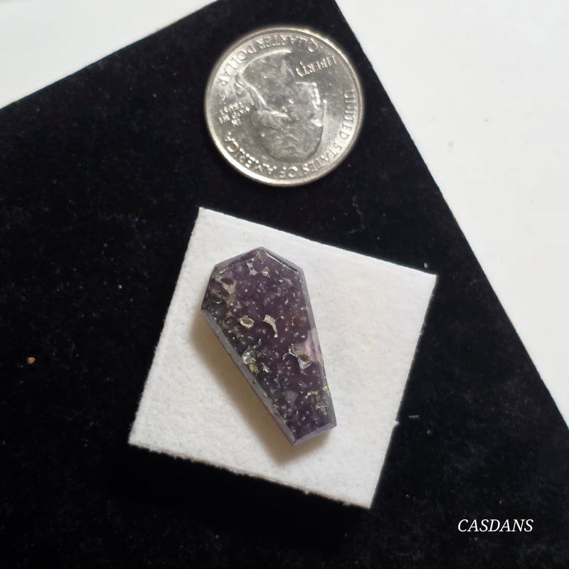 Grape Agate Coffin Cabochon