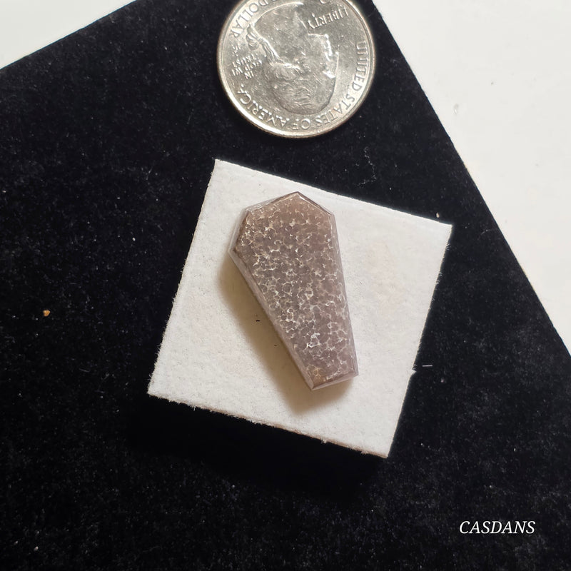 Grape Agate Coffin Cabochon