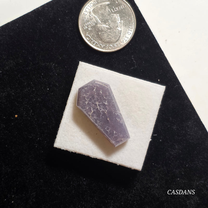 Grape Agate Coffin Cabochon