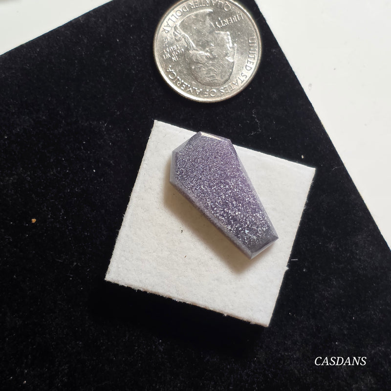Grape Agate Coffin Cabochon
