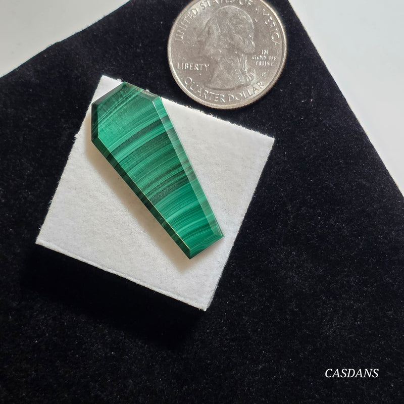 Malachite Coffin Cabochon