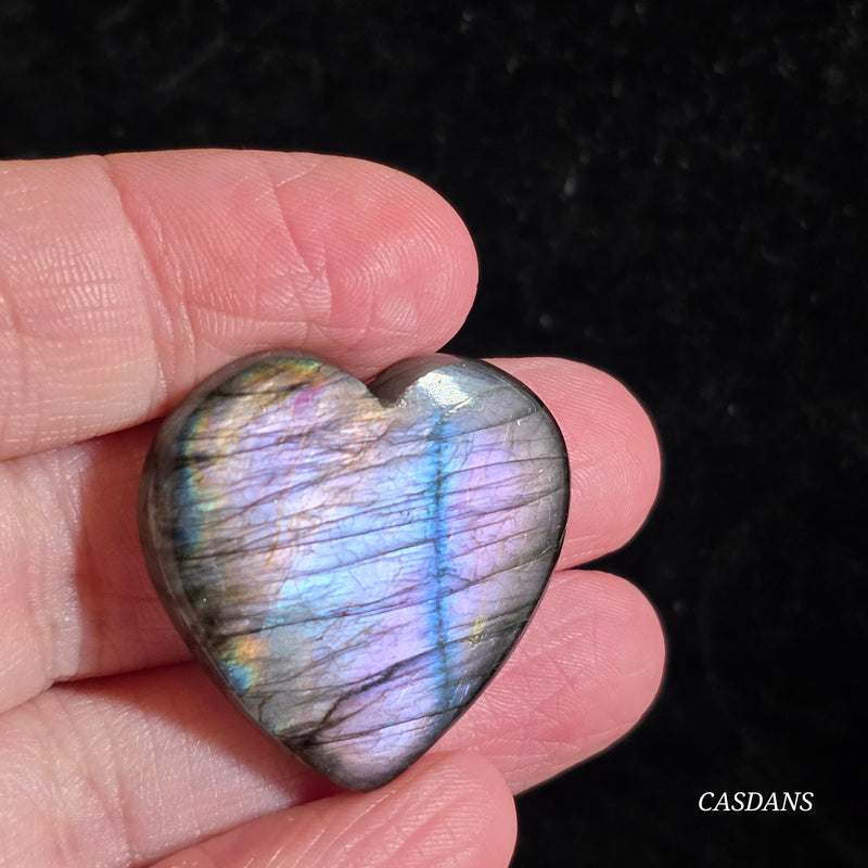 Labradorite Heart Cabochon