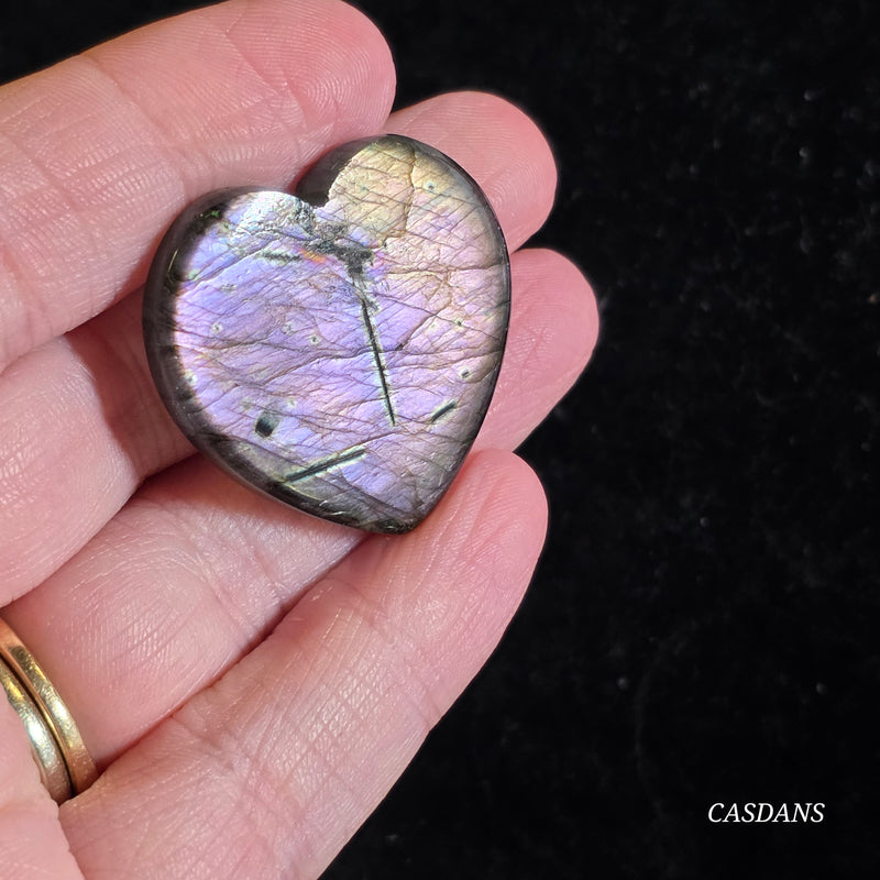 Labradorite Heart Cabochon