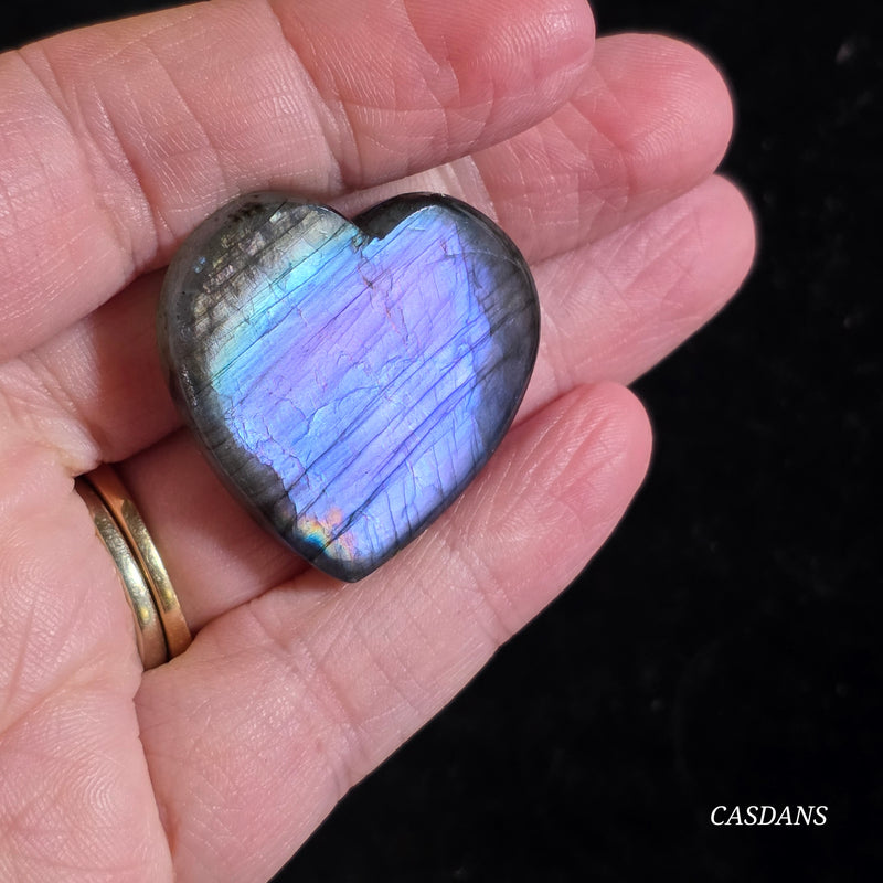 Labradorite Heart Cabochon