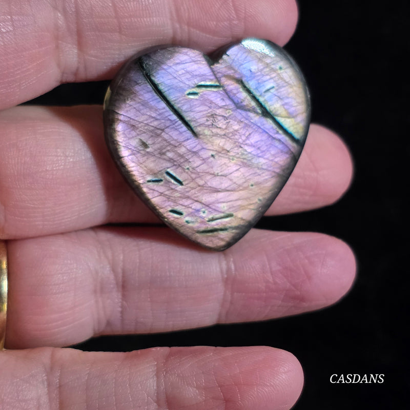 Labradorite Heart Cabochon