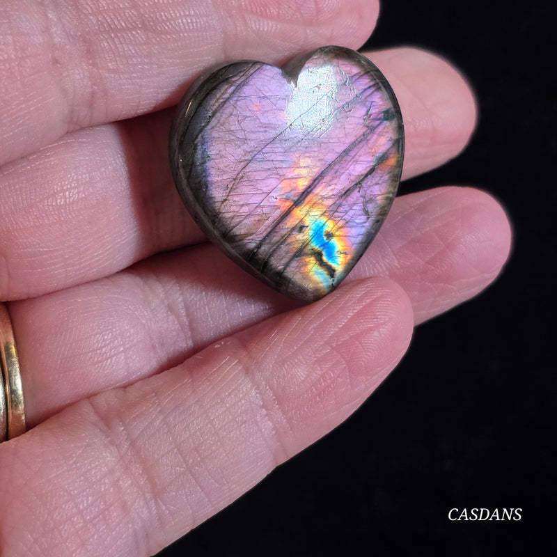 Labradorite Heart Cabochon