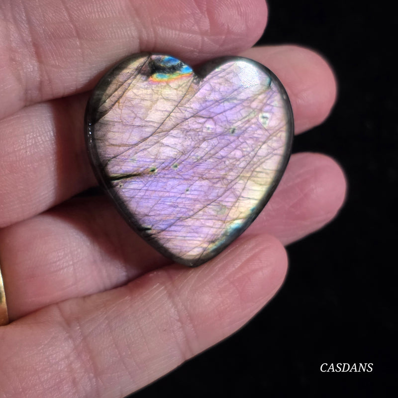 Labradorite Heart Cabochon