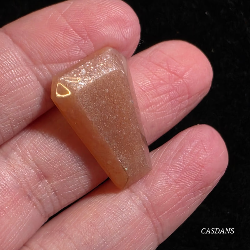 Peach Moonstone Coffin Cabochon