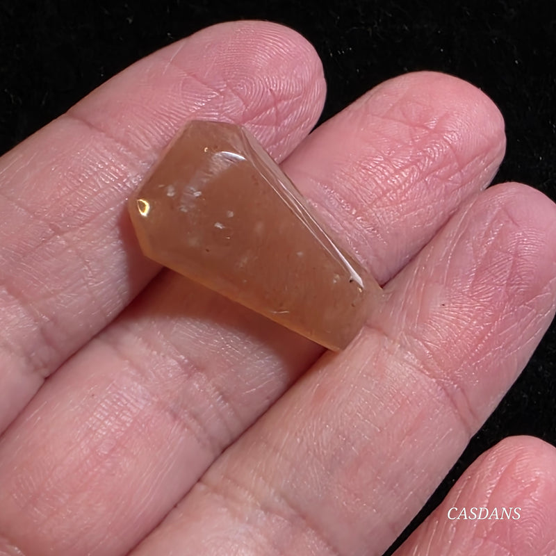 Peach Moonstone Coffin Cabochon