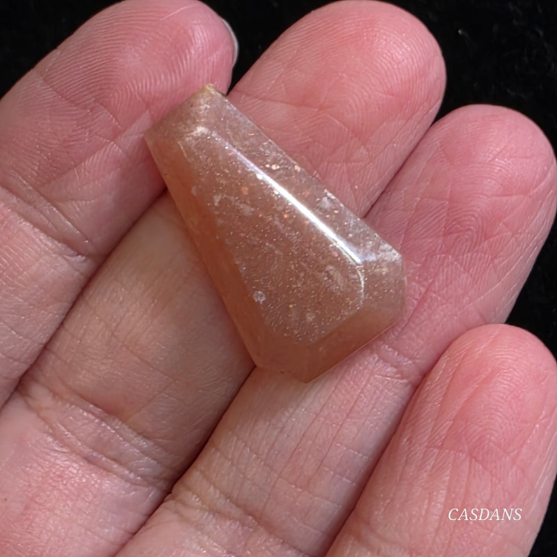 Peach Moonstone Coffin Cabochon