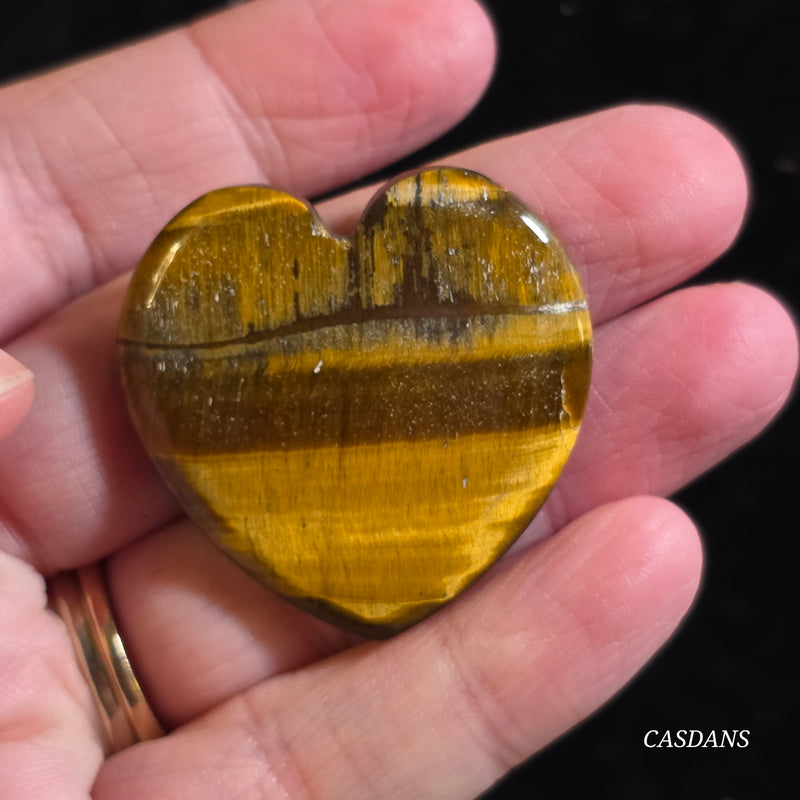 Tiger's Eye Heart Cabochon
