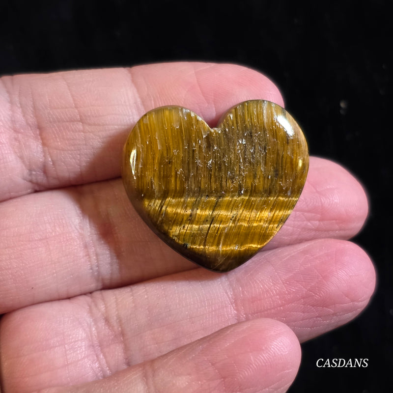 Tiger's Eye Heart Cabochon
