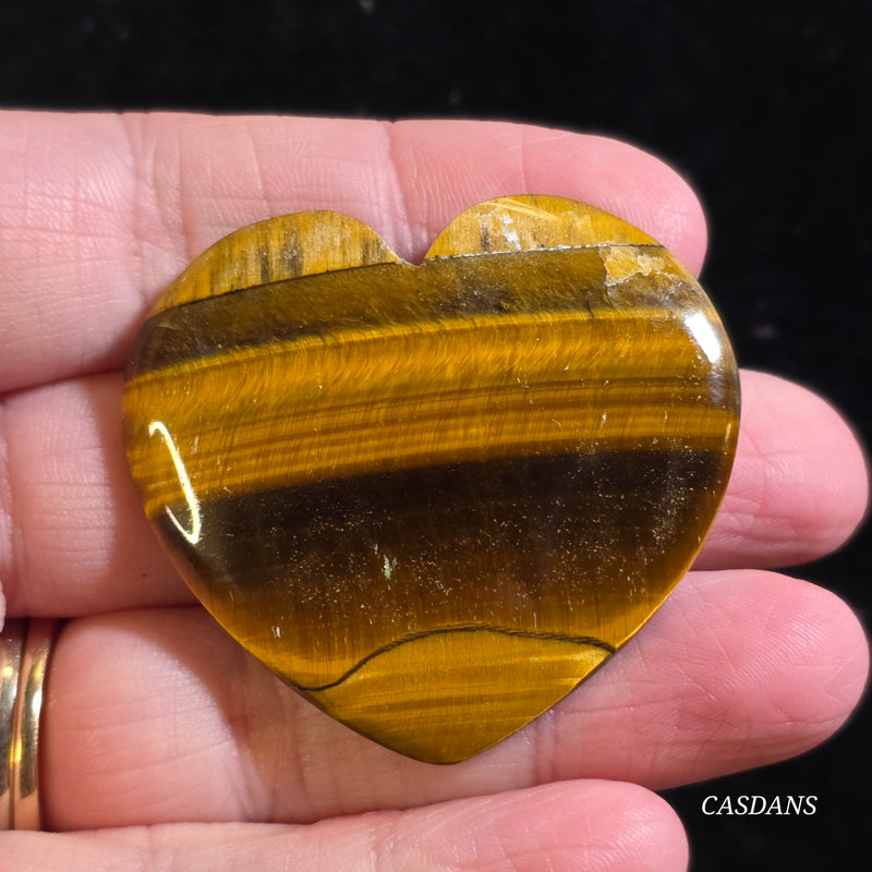 Tiger's Eye Heart Cabochon