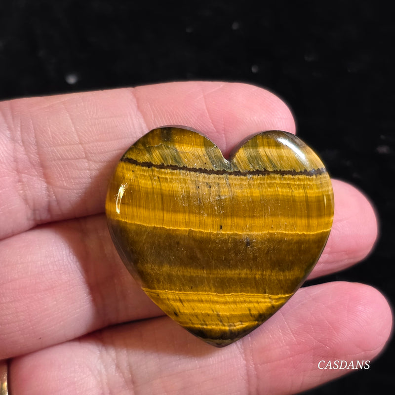 Tiger's Eye Heart Cabochon
