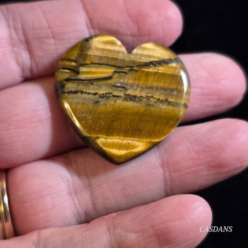 Tiger's Eye Heart Cabochon