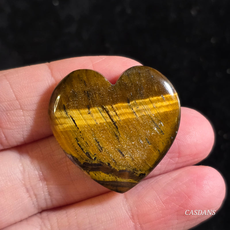 Tiger's Eye Heart Cabochon
