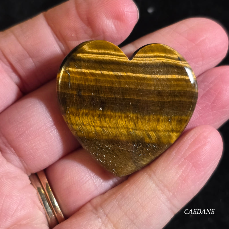 Tiger's Eye Heart Cabochon