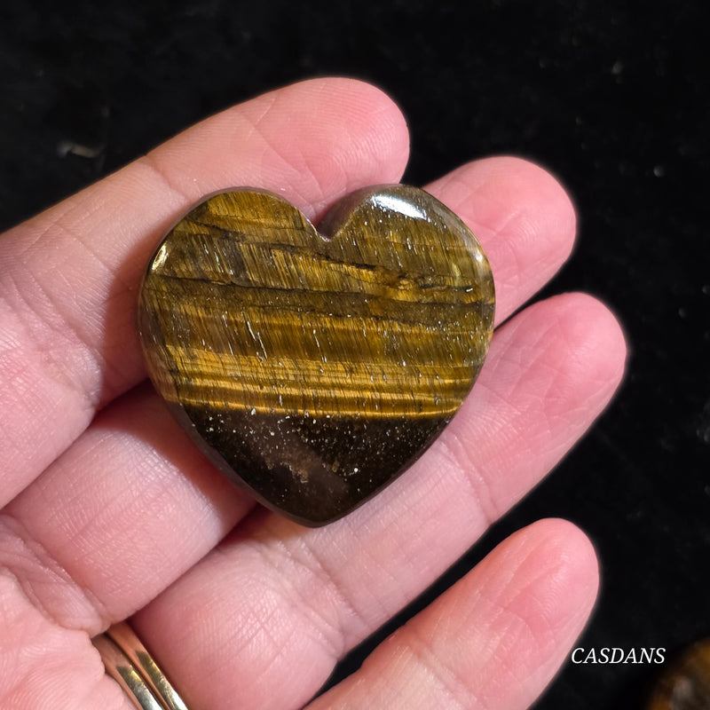 Tiger's Eye Heart Cabochon