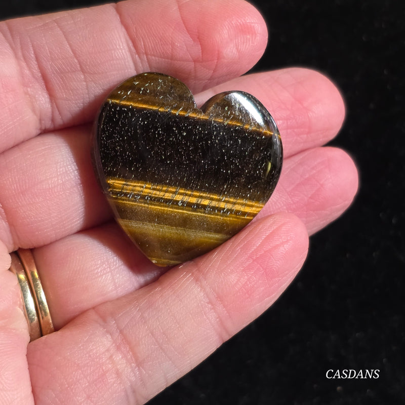 Tiger's Eye Heart Cabochon