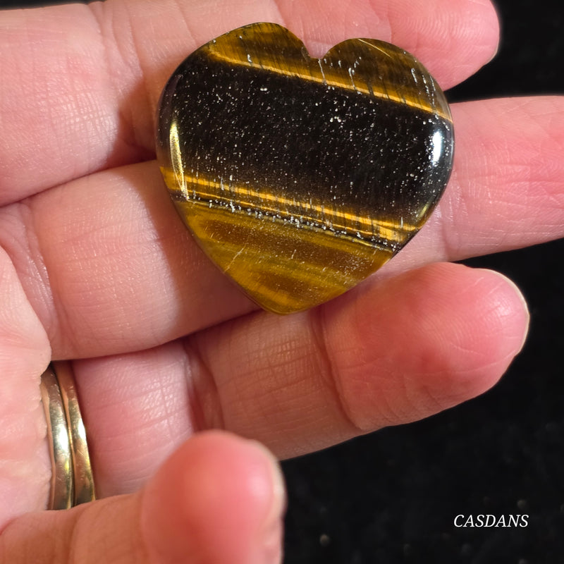 Tiger's Eye Heart Cabochon