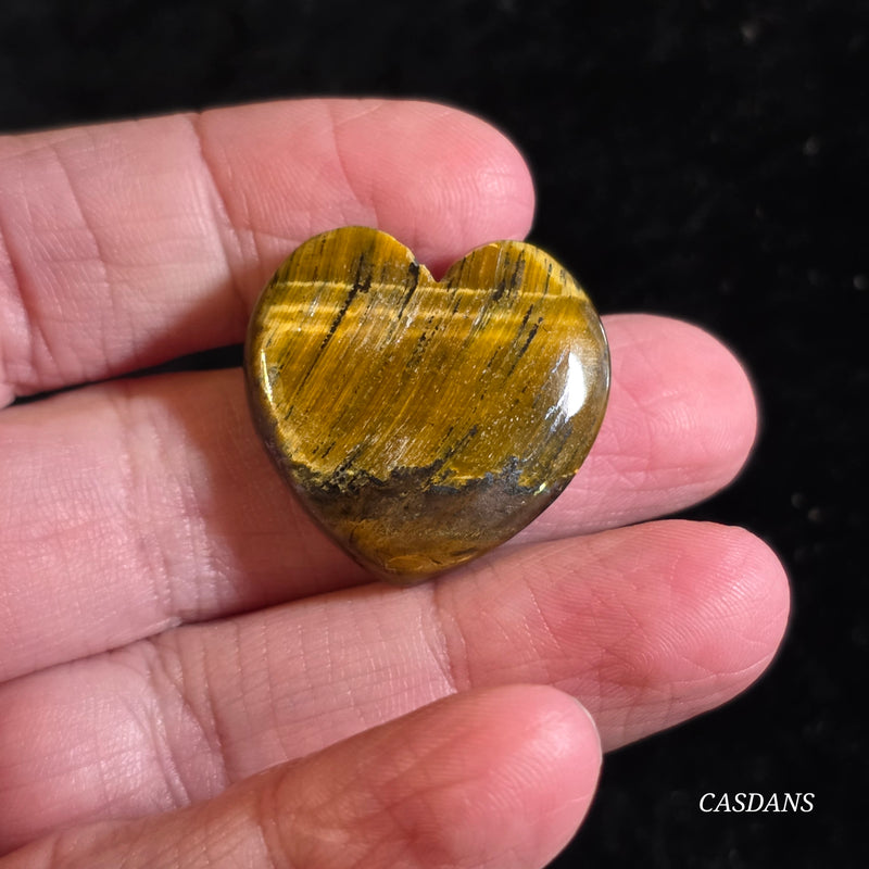 Tiger's Eye Heart Cabochon