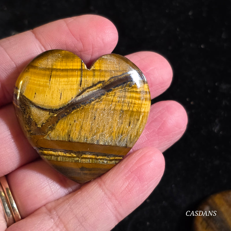 Tiger's Eye Heart Cabochon